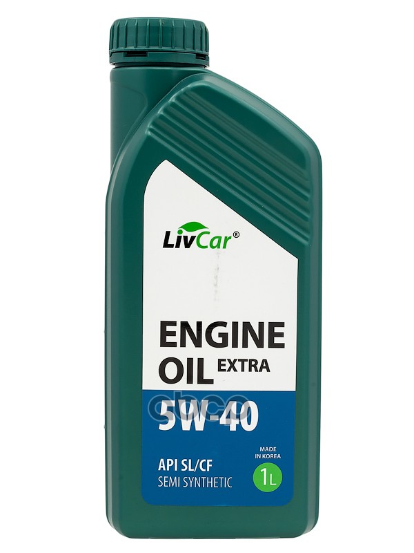 LivCar Масло моторное LIVCAR ENGINE OIL EXTRA 5W-40 API SL/CF (1л) LC2610540-001