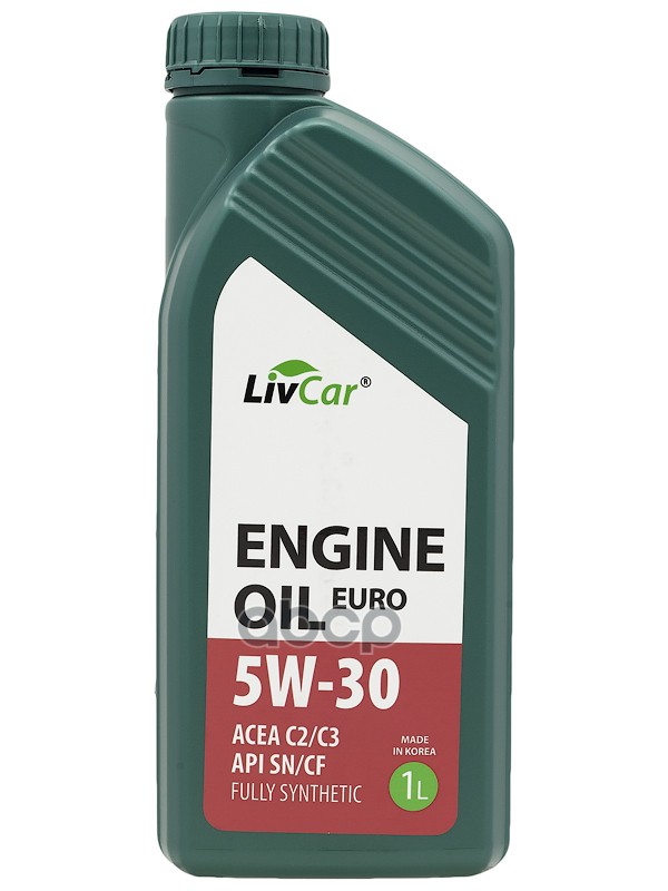 LivCar Масло моторное LIVCAR ENGINE OIL EURO 5W-30 ACEA C2/3 API SN/CF (1л) LC7110530-001