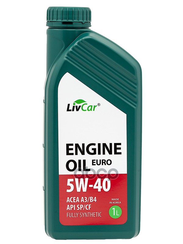 LivCar Масло моторное LIVCAR Engine Oil EURO 5W-40 ACEA A3/B4 API SP/CF (1л) LC7110540-001