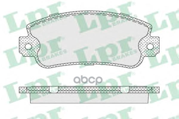 Колодки передние FIAT PANDA -04 05P007 Lpr арт. 05P007