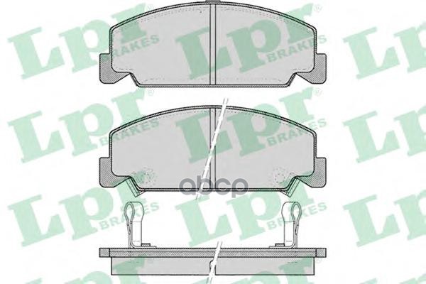 Колодки тормозные дисковые Lpr арт. 05P083