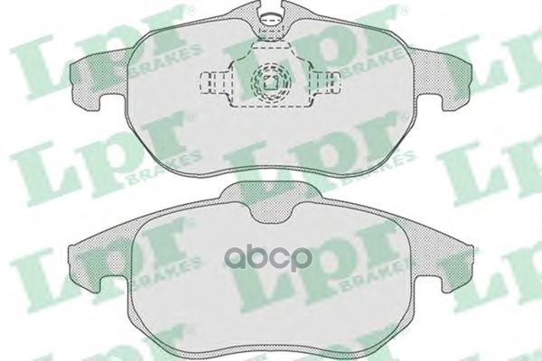 Комплект тормозных колодок дисковых 05P1216 Lpr арт. 05P1216