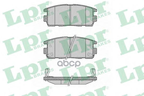 Комплект тормозных колодок CHEVROLET CAPTIVA/OPEL ANTARA 2.4/3.2 06- 05P1323 Lpr арт. 05P1323