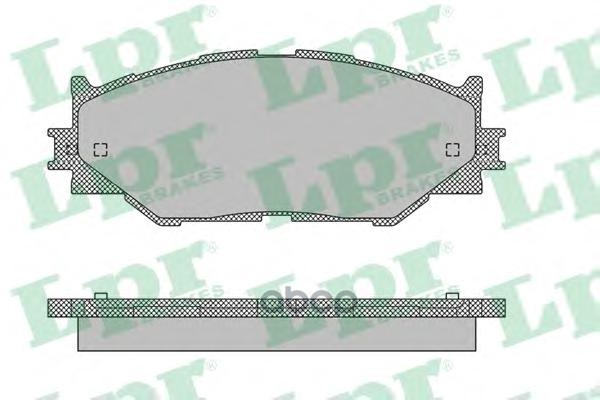 Колодки тормозные дисковые Lpr арт. 05P1412