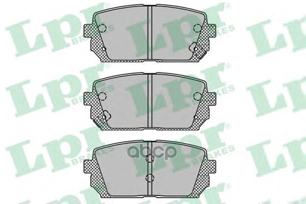 Колодки тормозные дисковые Lpr арт. 05P1416