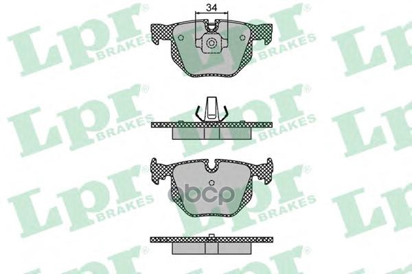 Комплект тормозных колодок 05P1477 Lpr арт. 05P1477