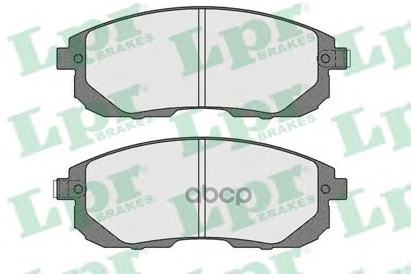 Комплект тормозных колодок 05P1606 Lpr арт. 05P1606