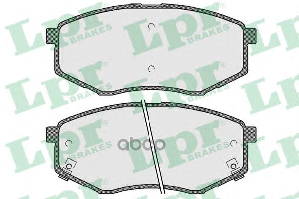 Колодки тормозные дисковые Lpr арт. 05P1757