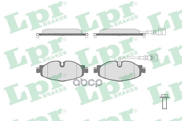 Колодки тормозные дисковые Lpr арт. 05P1834