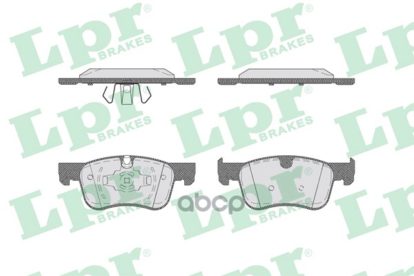Колодки тормозные дисковые 05P1852 Lpr арт. 05P1852