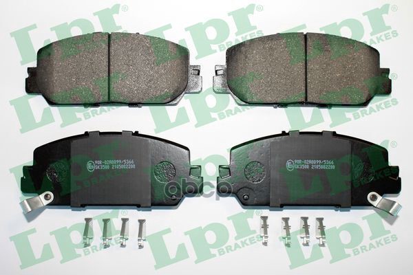 Комплект тормозных колодок дисковых HONDA CR-V V 17- R 05P2200 Lpr арт. 05P2200