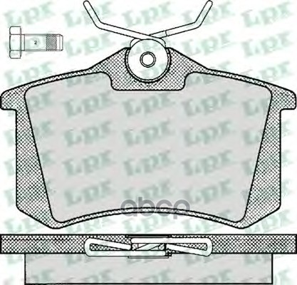 Комплект тормозных колодок 05P294 Lpr арт. 05P294