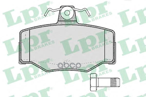 Комплект тормозных колодок 05P387 Lpr арт. 05P387
