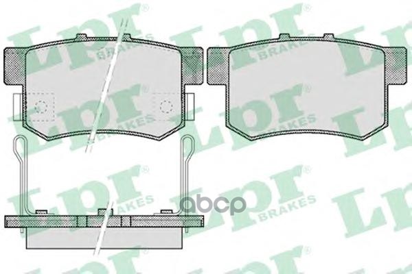 Колодки тормозные дисковые Lpr арт. 05P508