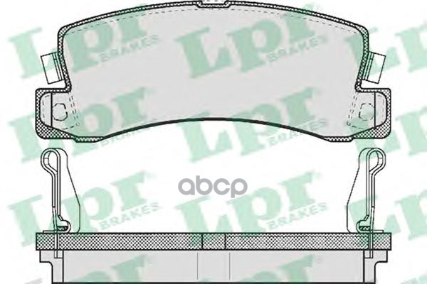 Колодки тормозные дисковые Lpr арт. 05P514