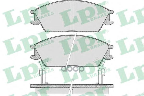 Колодки тормозные дисковые Lpr арт. 05P542