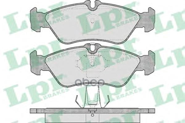 Комплект тормозных колодок 05P610 Lpr арт. 05P610