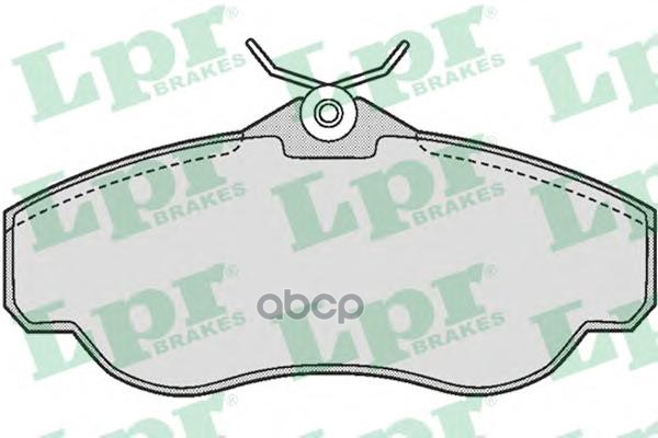 Колодки тормозные дисковые Lpr арт. 05P728