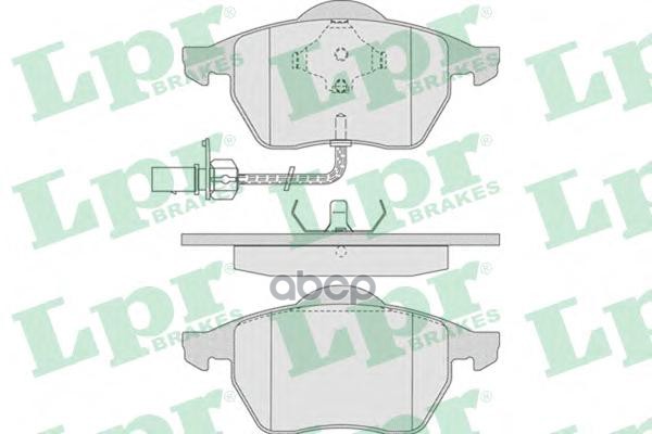 Комплект тормозных колодок 05P790 Lpr арт. 05P790