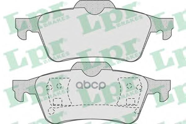 Колодки тормозные дисковые Lpr арт. 05P815