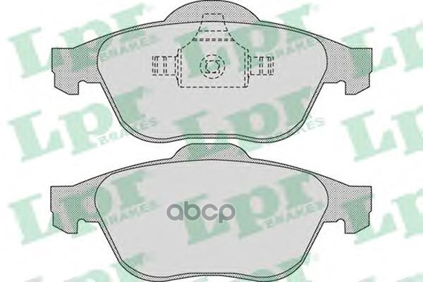 Колодки тормозные дисковые Lpr арт. 05P898