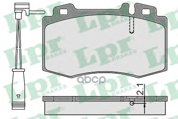 Комплект тормозных колодок 05P899A Lpr арт. 05P899A
