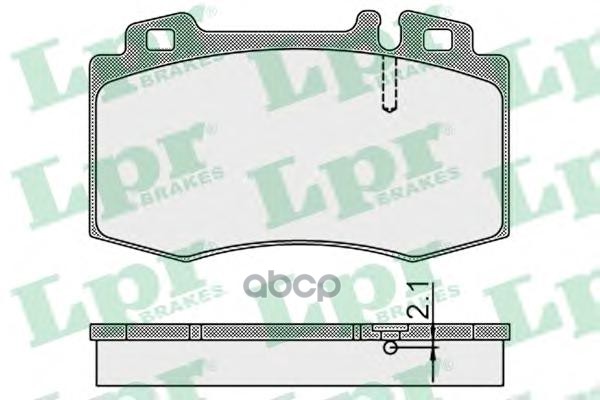 Колодки тормозные дисковые Lpr арт. 05P899