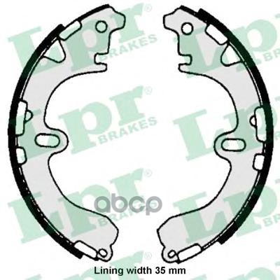 Колодки Тормозные Барабанные Lpr арт. 06720