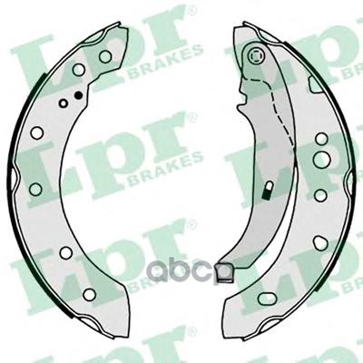 Колодки тормозные барабанные Lpr арт. 08680