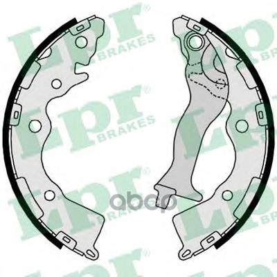 Колодки тормозные барабанные Lpr арт. 09350