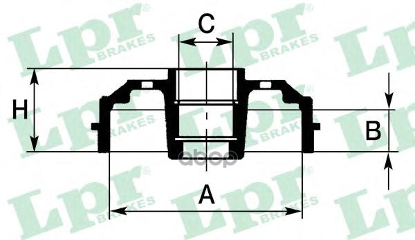 Барабан тормозной (Без подшипника) Renault Logan, Renault Sandero, Renault Clio Lpr арт. 7D0665