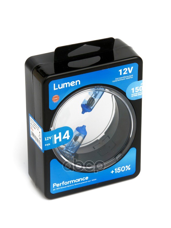 Лампа Галоген. H4 12V 60/55W (P43t) +150 (Lumen) Lpx12vh04 Lumen арт. LPX12VH04