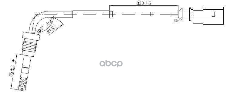 Датчик температуры выхлопных газов AUDI (A4/A5/A6/A8/Q7) VW TOUAREG (7P5) 3.0 V6 TDI (2010>) PORSCHE MAGTECHNIC арт. mag0006og