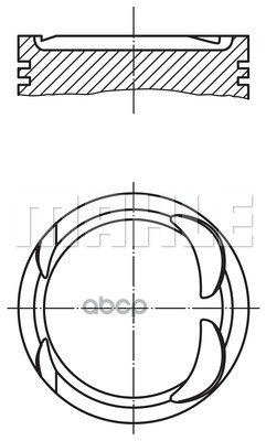Поршень В Комплекте MAHLE арт. 001pi00163000