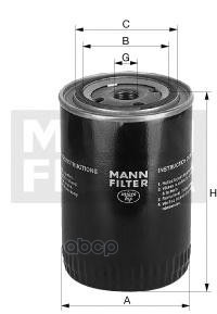Фильтр масляный MANN-FILTER арт. W11502
