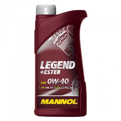 MANNOL Масло моторное синтетическое 7901 Legend+Ester 0W40 SN/CH-4, A3/B4 1л
