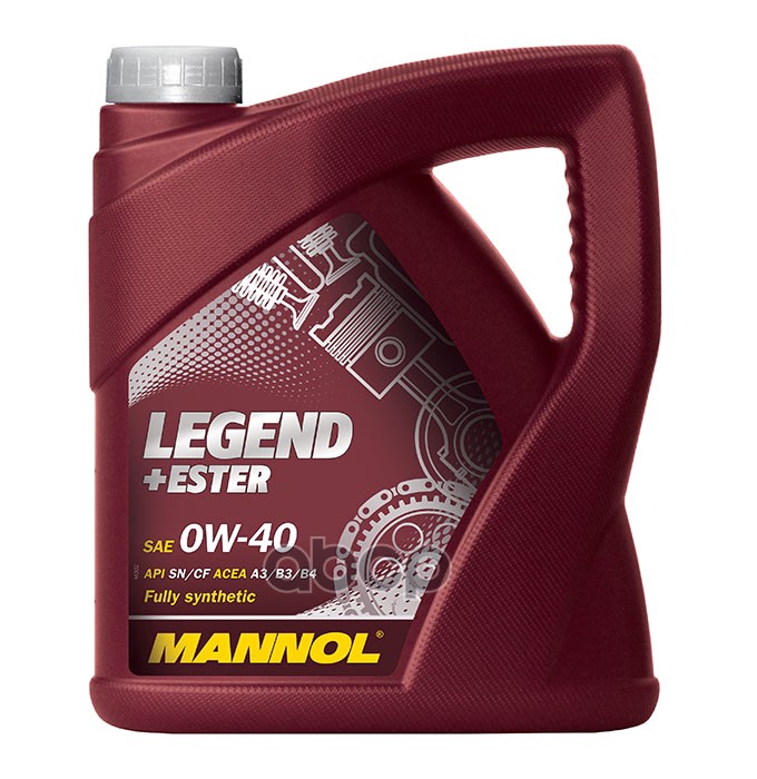 MANNOL Масло моторное синтетическое 7901 Legend+Ester 0W40 SN/CH-4, A3/B4 4л