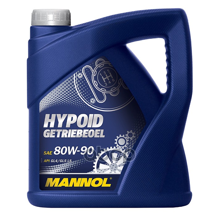 Масло трансмиссионное для МКПП HYPOID GETRIEBEOEL 80w-90 (4л) MANNOL арт. 1354
