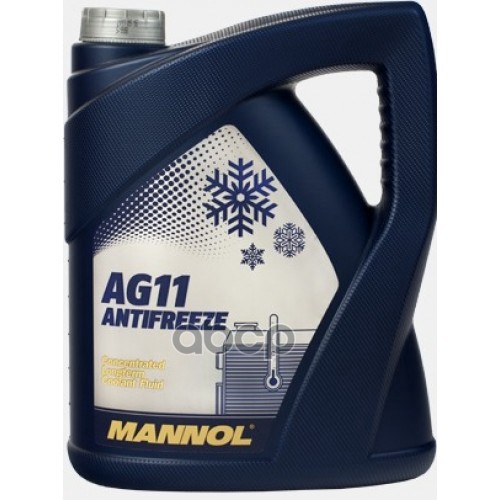 Антифриз 7146 Longterm AG11 Синий (концентрат) 5 l MANNOL арт. 2031