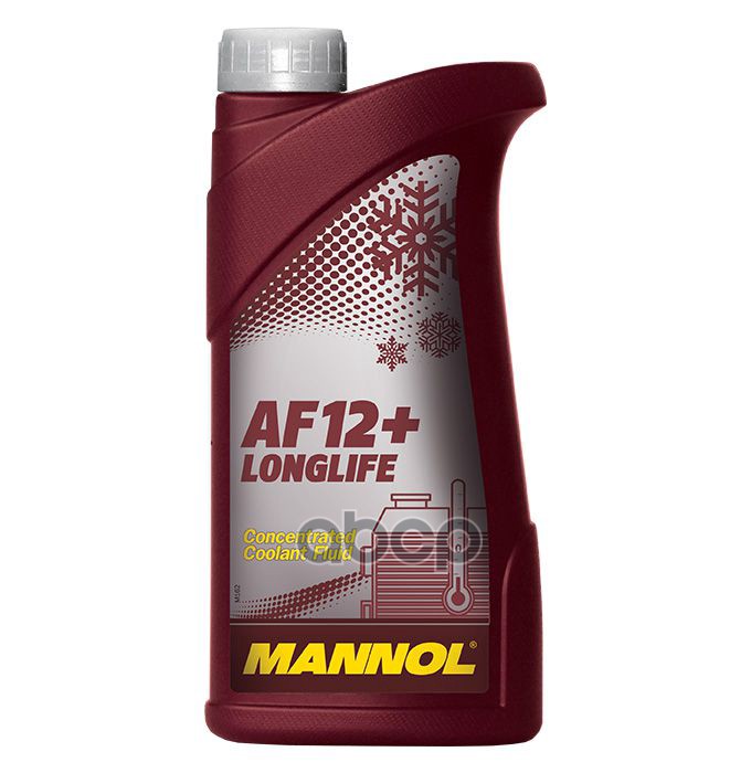 Антифриз 7153 Longlife AF12+ Красный (концентрат) 1 l MANNOL арт. 2032