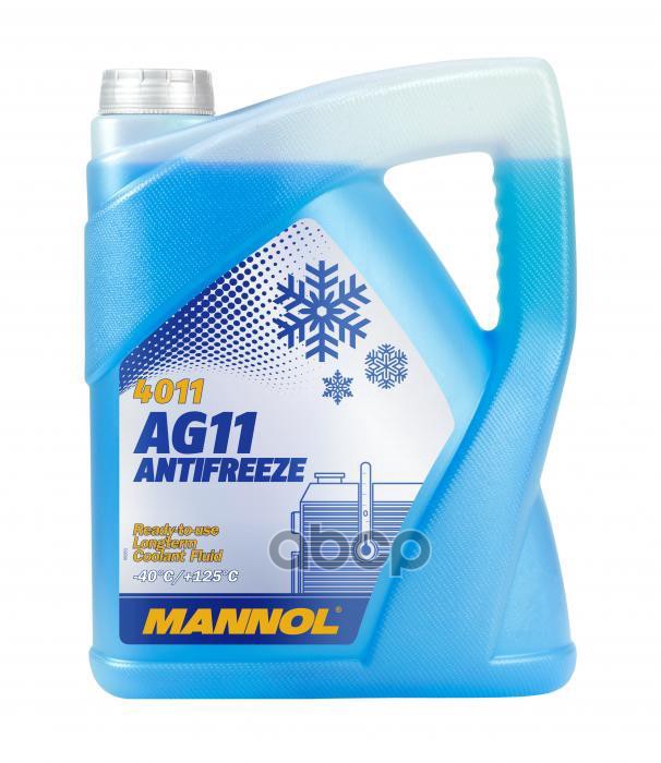 Антифриз Longterm Синий AG11 (-40°C) (готовый раствор) 5 l MANNOL арт. 2037