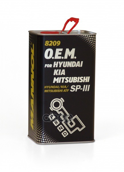 Масло Трансмиссионное 8209 O.e.m. For Hyundai Kia Mitsubishi / Atf Sp-Iii Metal (4Л) MANNOL арт. 3044