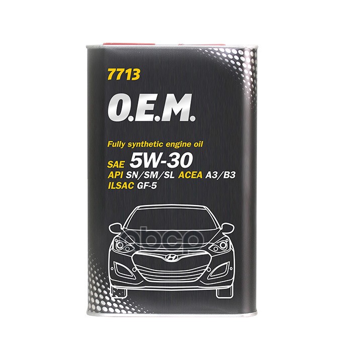 MANNOL 5W-30 1L 7713 For Korean Cars Моторное Масло