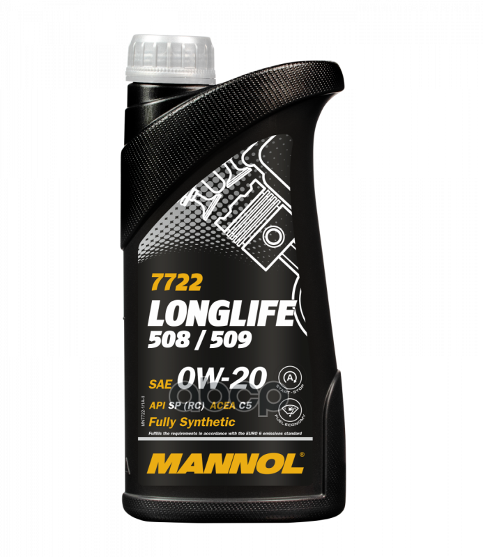 MANNOL Масло моторное LONGLIFE 508/509 sae 0w20  1l