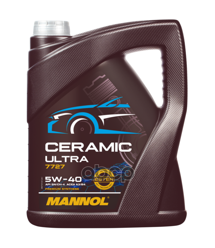 MANNOL Масло моторное 7727 Ceramic Ultra 5W-40 SAE 5W-40  special  4l