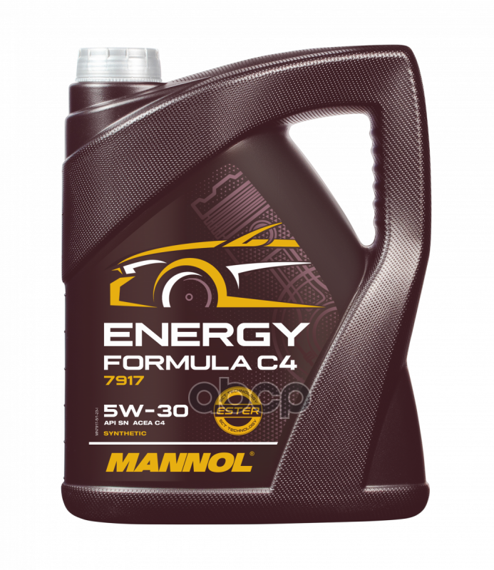 MANNOL Масло моторное синтетическое 7917 Energy Formula C4 5W30 C4 5л