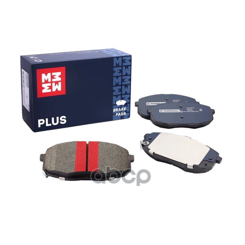 Торм. колодки дисковые передн. PLUS Hyundai Creta 16- (!с отв. под пружины) (M2623987P) MARSHALL арт. M2623987P