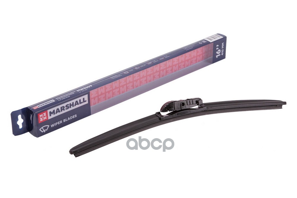 Бескаркасная щетка стеклоочистителя  16” / 41 см hook, side pin, push/pinch button 19 mm (MW5309) MARSHALL арт. MW5309