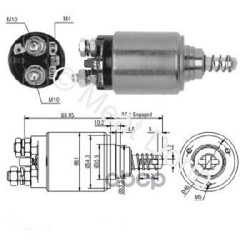 Реле Втягивающее Iveco Daily Ii   Mercedes T2/L MEAT & DORIA арт. 46116
