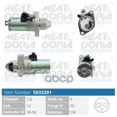 Стартер Honda Civic Viii, MEAT & DORIA арт. 5033291